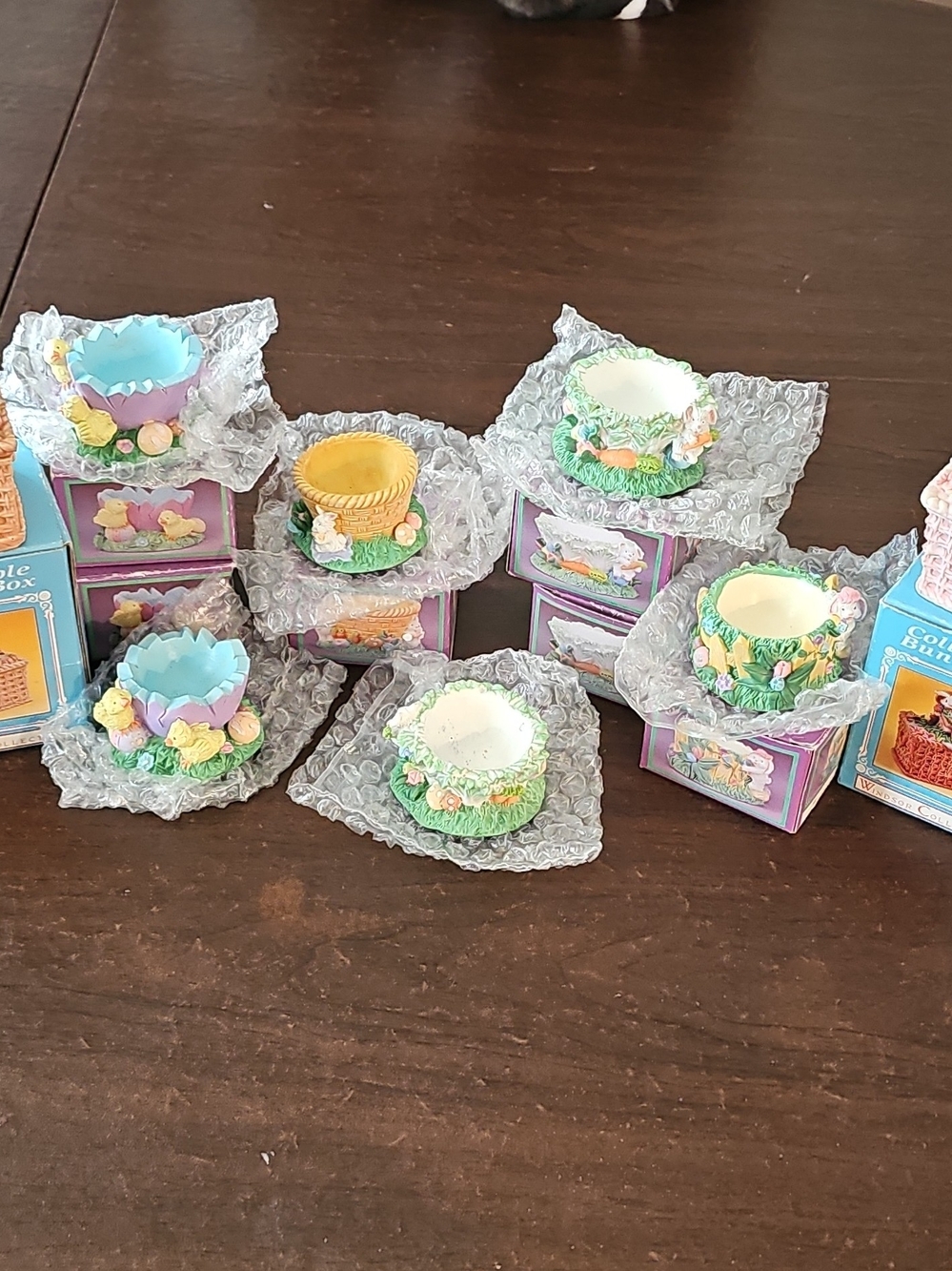 Set Of 8 Windsor Bunny Collectibles.